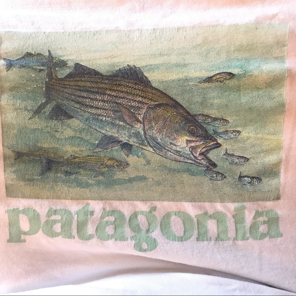 Patagonia Organic Cotton Fishing LS Tee Size L